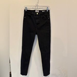 Frame Denim Women's Classic Black Skinny Jeans